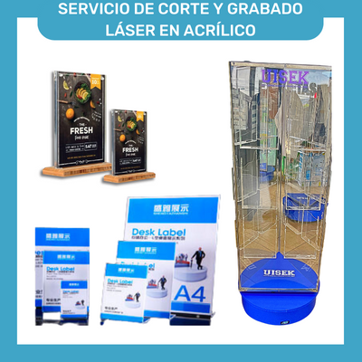 Productos en acrílico